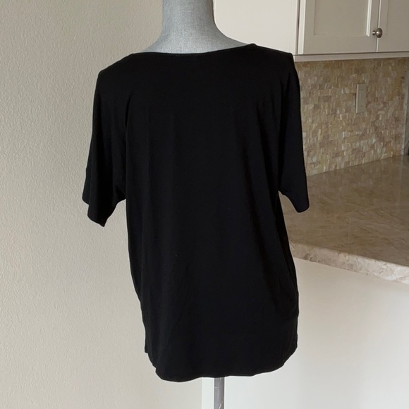 J Jill Black T-shirt Where Ever Collection Size Small - Picture 2 of 5